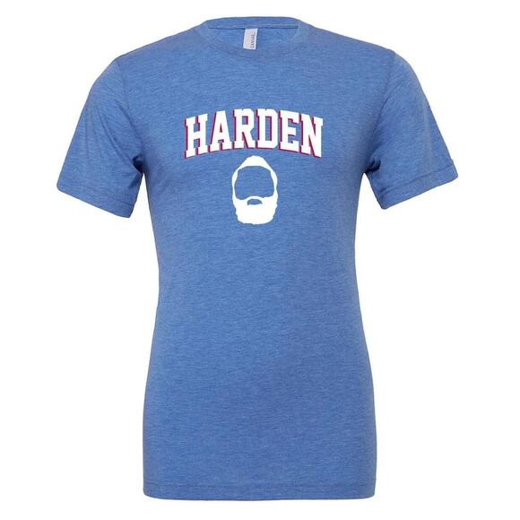Other - Triblend James Harden Philadelphia 76Ers Jersey Text Beard T Shirt